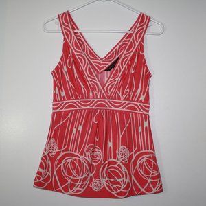 Pink and white BCBG tank